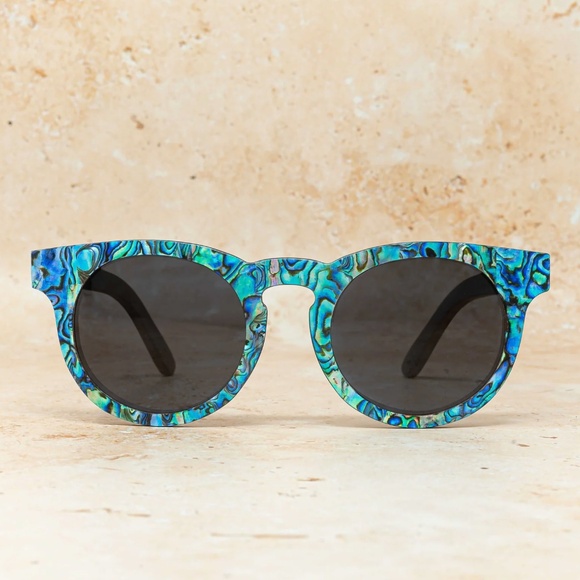 NEW Sylk Shades Mermaid | Abalone Seashell Sunglasses | Round